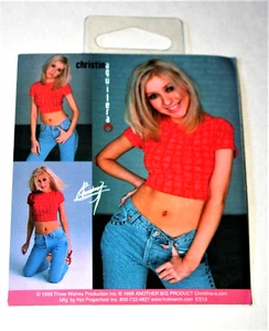 Adesivo gruppo musicale Christina Aquilera nuovo NOS 1999 tre visioni - Foto 1 di 4