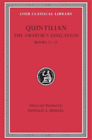 Quintilian The Orator?S Education, Volume V: Books 11?12 (Relié)
