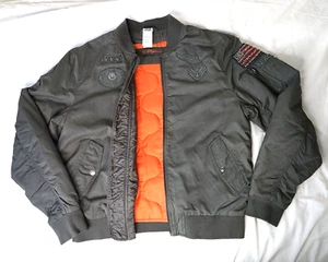 True Religion Bomber Military Jacket Men Size 3XL w/Detachable Vest - Picture 1 of 21