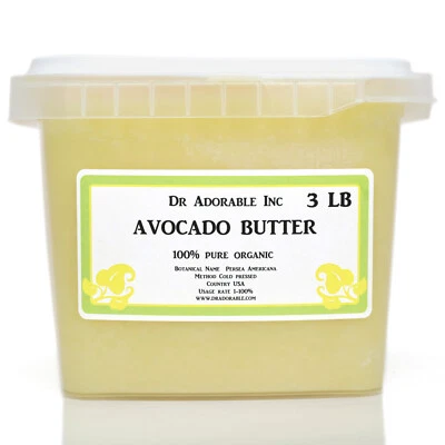 PURE RAW AVOCADO BUTTER 2 oz, 4 oz, 8 oz, 12oz- Gallon, Free Shipping - Image 1 of 4