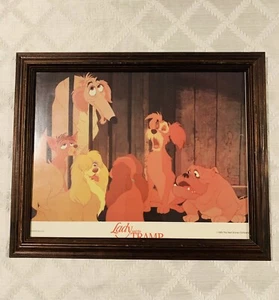 Impresión de arte de pared Disney Dama y el vagabundo decoración vintage 1955 - Imagen 1 de 7