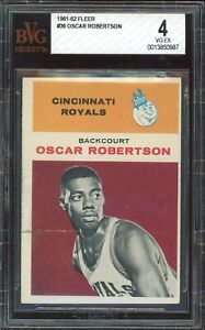 1961 Fleer Oscar Robertson Rookie Card #36 - Certified BVG 4 (BGS) - Rare Card!
