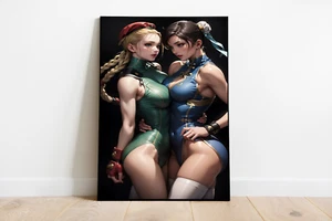 Sexy Chun Li Cammy Street Fighter Capcom Game Anime Hot Poster Print - No Frame - Picture 1 of 3