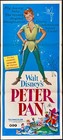 Peter Pan ORIGINAL Australian Daybill Film Poster Walt Disney RARE