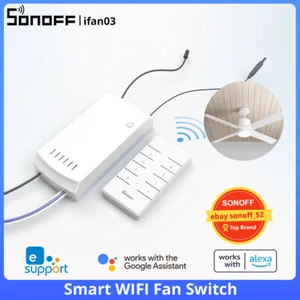 Interruptor ventilador de techo inteligente WiFi SONOFF IFAN04 HÁGALO USTED MISMO atenuador velocidad APLICACIÓN control remoto - Imagen 1 de 17