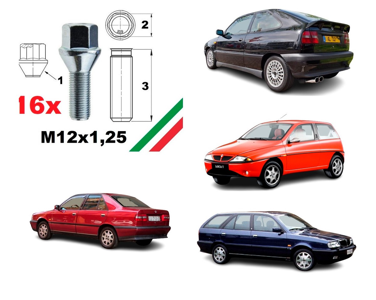 Bulloni Ruota TRACER M12x1,25 28mm - Conici 60° - Compatibili Alfa Romeo, Fiat, Peugeot, Citroen - Foto 9