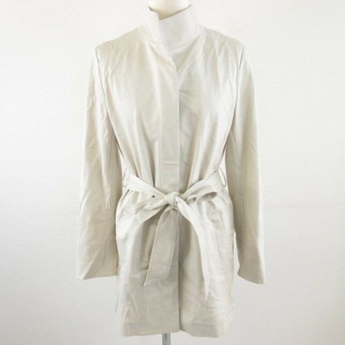 OFF WHITE Mezzo cappotto 22 ottobre manica lunga elasticizzato bianco sporco 38*A784 usato1c2c0