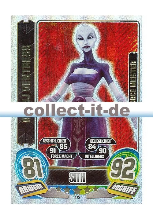 Force Attax Serie 5 - 175 - ASAJJ VENTRESS - Sith Die Separatisten Force Meister - Bild 1 von 1