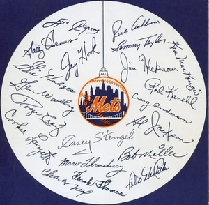 Original N.Y. Mets Weihnachtsgeschenk Broschüre 1962 mit Faksimile Autogrammen EX-RAR! - Bild 1 von 5