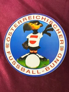 ÖSTERREICHISCHER FUSSBALL-BUND ÖFB Aufkleber/Sticker 80er J.-Ø15cm-alt/Vintage - Picture 1 of 3