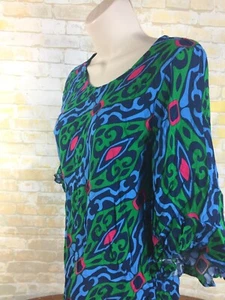 Escapada Damen Tunika 3/4 Arm U-Boot Ausschnitt Bluse Oberteil Gr. XS M82 - Bild 1 von 11