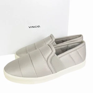 VINCE Womens Blair Platform Slip On Athletic Sneakers in Cobblestone 9.5 Quilted - Picture 1 of 13