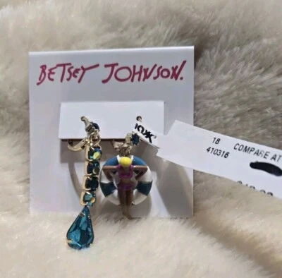NUEVOS PENDIENTES BETSEY JOHNSON FIESTA PISCINA DESAJUSTE MULTICOLOR  Foto 1 de 4
