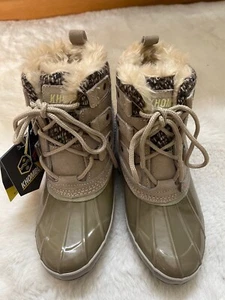 KHOMBU WOMENS FUR LINED SNOW WINTER BOOTS SZ 7 NWT - Picture 1 of 9