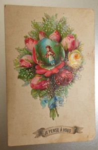 carte Fantaisie je pense a vous - Imagen 1 de 1