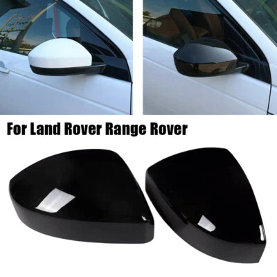 Cubierta de espejo negra para Range Rover Velar/Evoque/Discovery Sport/Jaguar Foto 1 de 4