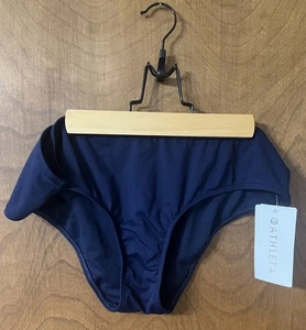 Athleta Women’s Size L Blue Hawaiian Cut Swim Bottom UPF 50+ Protection - Picture 1 of 4