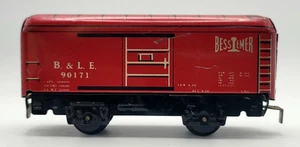 CB33: Marx O Gauge B&LE 90171 Bessemer Boxcar – Red Tin Litho – Vintage - Picture 1 of 4