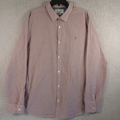 Penguin By Munsingwear Mens Button Shirt Size 2XL Multicolor Logo Long Sleeve - Image 1 of 4