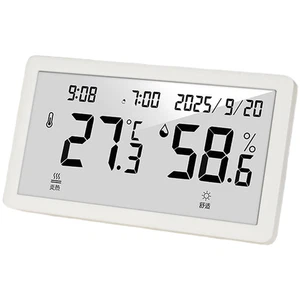 Indoor Digital Temperature Humidity Monitor with Wall Mount and Desktop Stand - Picture 1 of 16