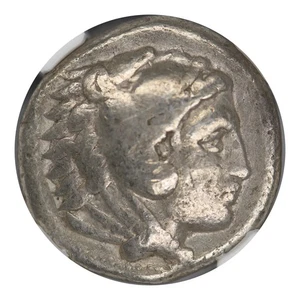 Grecia Reino de Macedonia 336-323 aC AR Tetradracma Alejandro III NGC EN MUY BUENA CONDICIÓN - Imagen 1 de 4