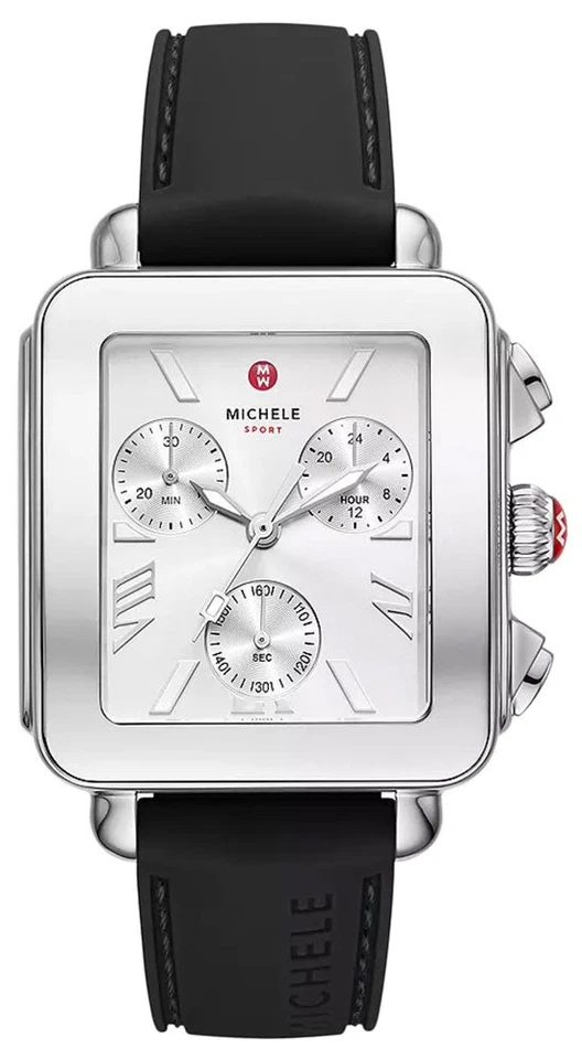 Michele Deco Sport Quartz Chronograph Silver Dial Women's Watch MWW06K000071