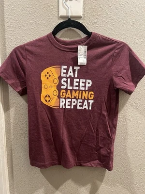 Comer. Dormir. Juegos. Repetir. Camisa Divertida para Niños Camisa para Juegos Camisa para Videojuegos Regalo Foto 1 de 3