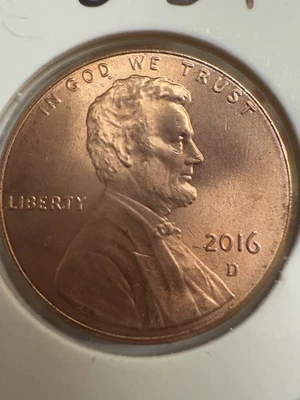 2016 D Lincoln Penny, P631 - Image 1 of 2
