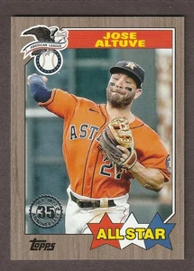 2022 Topps 87 Béisbol 35 Aniversario All-Stars #87AS-20 José Altuve Oro/75 - Imagen 1 de 2