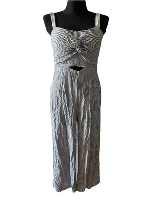 Jumpsuit Overall Gr. M eher S, Zara Basic Damen Mädchen, Streifen Sommer, Maße! - Bild 1 von 4