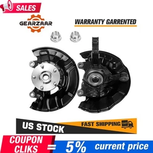 Front Steering Knuckles &Wheel Hub Bearing Fit for 2014-18 Toyota Corolla KY - Picture 1 of 13