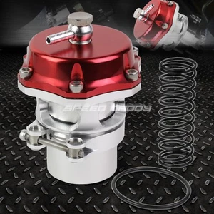 BILLET ALUMINUM 50MM TURBO/INTERCOOLER V-BAND BLOW OFF VALVE BOV BOOST PSI RED - Bild 1 von 5