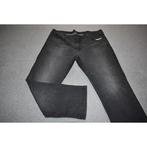 Levis 514 Black Jeans Mens Size 42 x 30 Straight Fit Stretch Cotton Blend - Picture 1 of 6