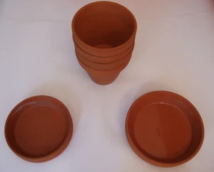 Blumentopf Ton Terracotta Untertopf - Bild 1 von 9