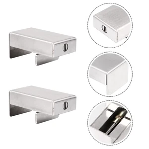 2 Pcs Aluminum Alloy Doors and Windows Locks Child Safety Frame - Picture 1 of 12