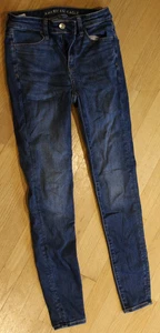 Pantalones de mezclilla American Eagle para mujer talla 2, Next Level elásticos, tiro alto Jegging - Imagen 1 de 4
