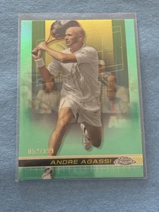 ANDRE AGASSI 2024 Topps Chrome Tennis Aqua Refractor /399 #168 - Picture 1 of 2