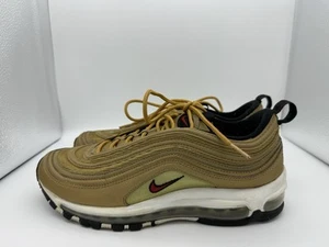 Nike Air Max 97 OG "Gold Bullet" Sneakers Mens 9 Athletic Travel Streetwear - Picture 1 of 9