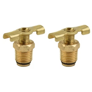 14 Inch Brass Drain Valve For Air Compressor Tank With T Handle Design - Picture 1 of 17