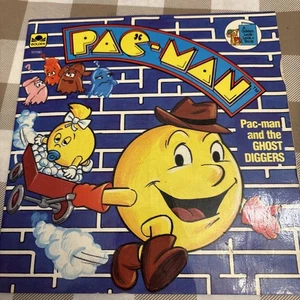 1983 Pac Man And The Ghost Diggers Vintage Paperback Golden  Book - Picture 1 of 9