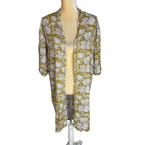 Anthropologie Floral Lennon Kimono Cardigan Duster NAT by Natalie Martin OS Boho - Picture 1 of 9