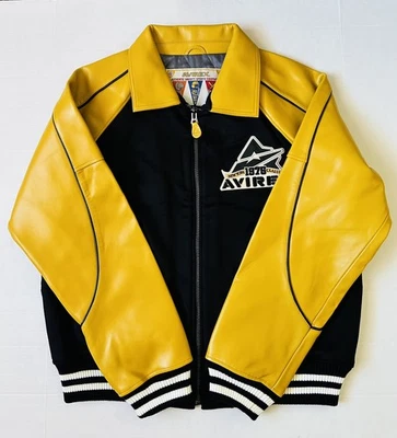 NEW AUTHENTIC AVIREX CLASSIC LEATHER & WOOL JACKET IN ORIGINAL PACKAGING   - Image 1 of 4