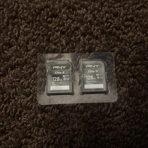 (2) PNY Elite 128GB SDHC Flash Card - Picture 1 of 4