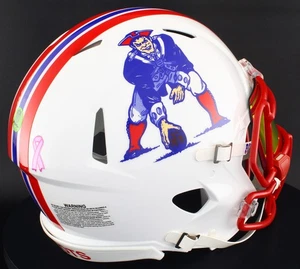 NEW ENGLAND PATRIOTS NFL Riddell Speed Full Size AUTHENTIC Football Helmet - Picture 1 of 10