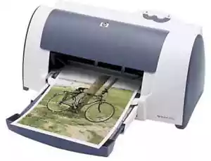 HP Deskjet 656C Workgroup Inkjet Printer With Power Cord -Works Great - Picture 1 of 6