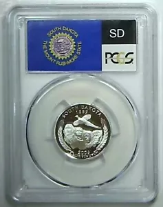 2006-S 25C State Quarter South Dakota PCGS PR69 DCAM 90% Silver 22lths0105 - Picture 1 of 2