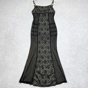 Maxi Vestido Vintage Bisou Bisou Mediano Encaje Corsé Capricho Bruja Gótica Sirena - Imagen 1 de 16