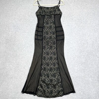 Maxi Vestido Vintage Bisou Bisou Mediano Encaje Corsé Capricho Bruja Gótica Sirena Foto 1 de 4