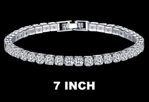 Diamonique 100-Facet Classic Tennis Bracelet - Picture 1 of 1