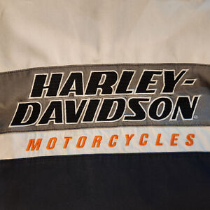 Chemise noire beige homme poches logo brodé Harley Davisdon taille grande
